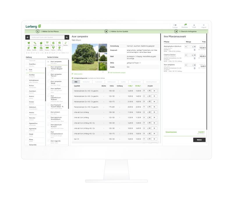 Image for E-commerce app for Lorberg