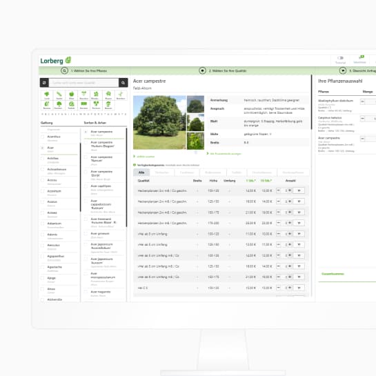 Image for E-Commerce App für Garten- und Landschaftsbau