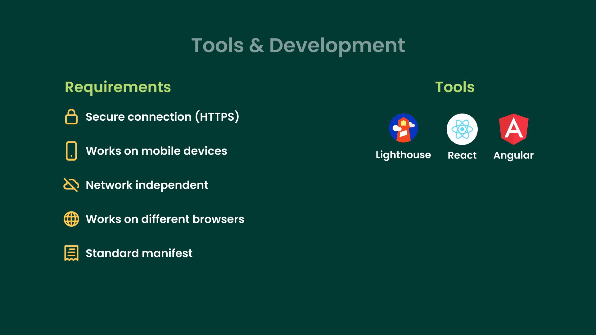 Tools & Development
