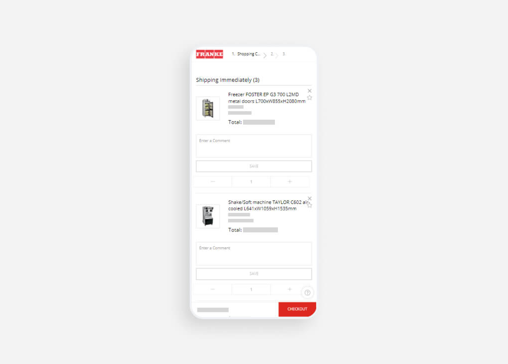 Mobile Checkout Prozess