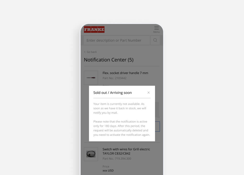 Notification Center Mobile