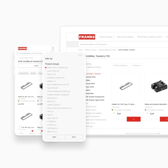 Image for Optimierung von Filteroptionen für Foodservice-Plattform